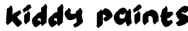 Kiddy Paints font preview